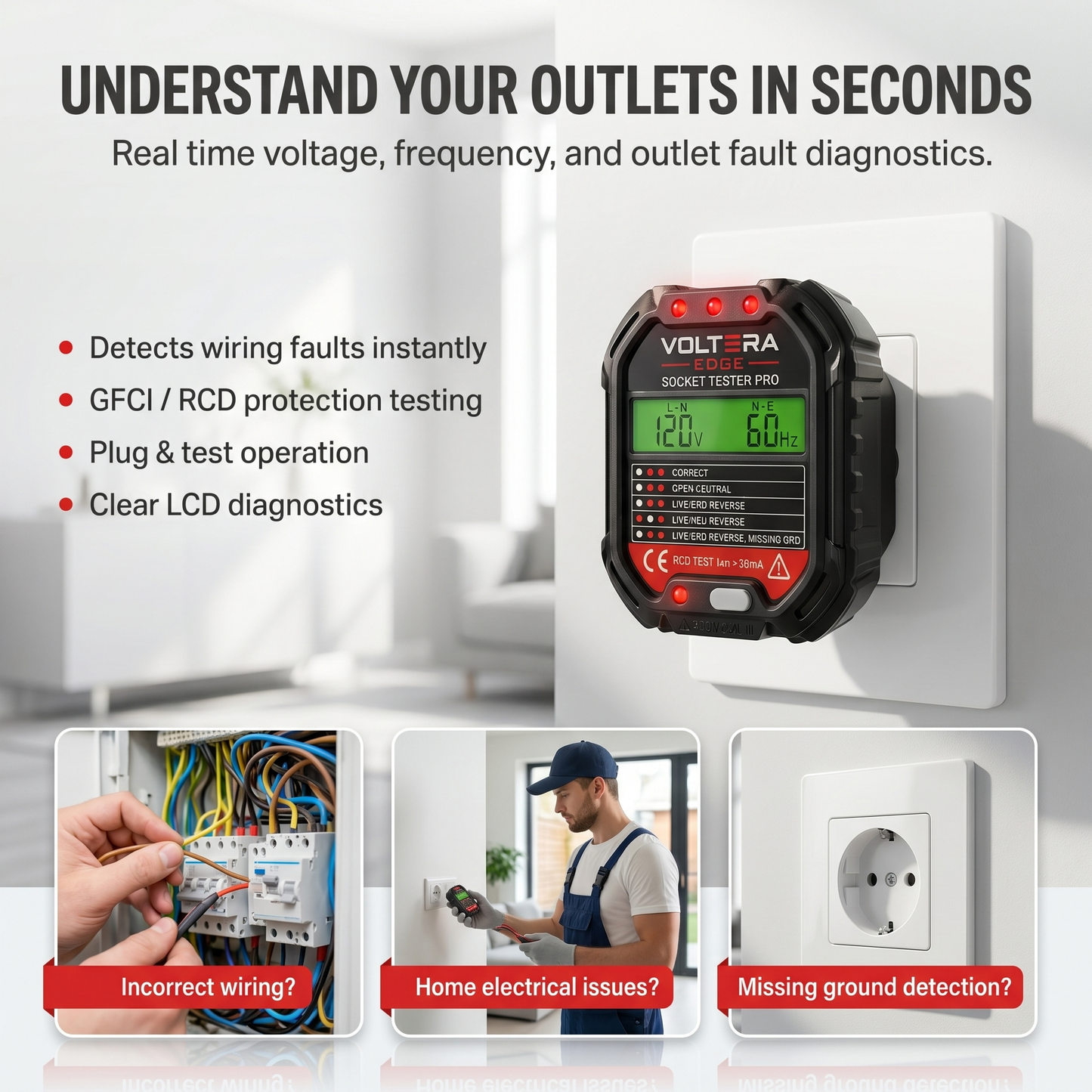 Voltera Edge Socket Tester Pro